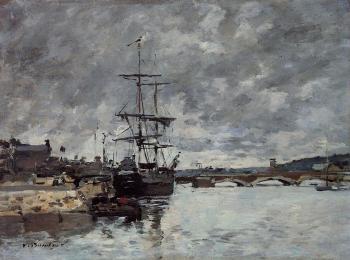 Eugene Boudin : The Bridge over the Toques at Deauville II